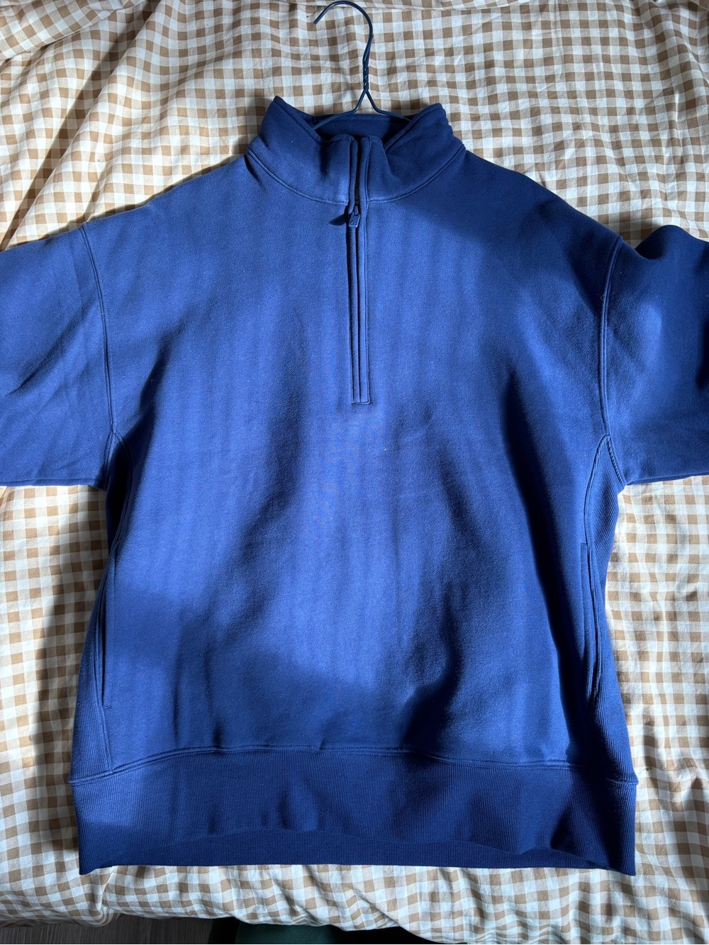 Aritzia Boyfriend 1/2 Zip- Byron Blue